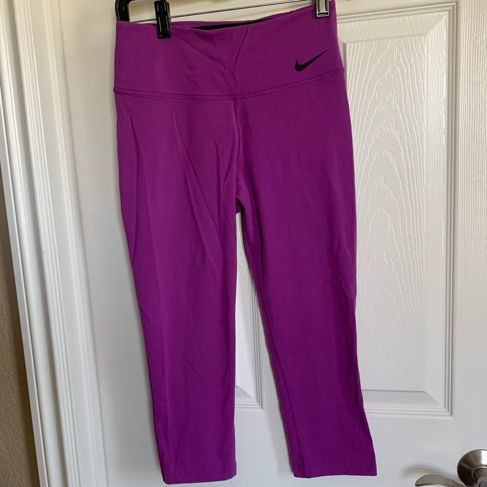 Purple Nike legend capris